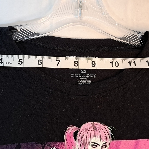 Harley Quinn Birds of Prey DC Short Sleeve T-shirt Women's Size XL Black - Picture 9 of 10